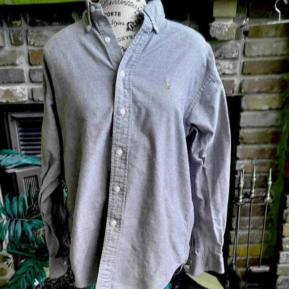 Ralph Lauren Button-down Shirt Grey - Picture 1 of 4